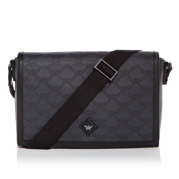 MCM Himmel Lauretos Jacquard Messenger Bag, NEW WITH TAGS